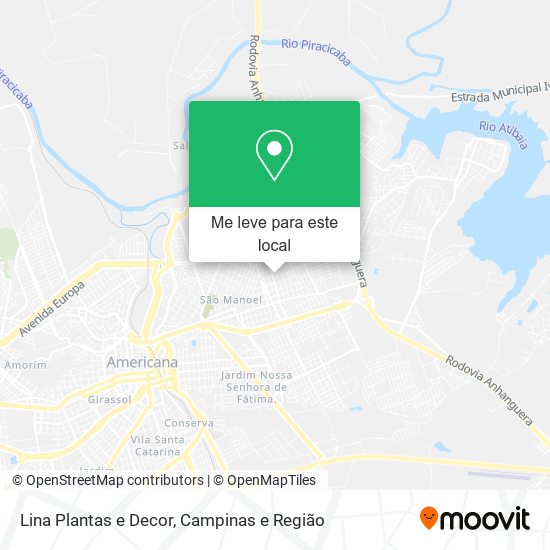 Lina Plantas e Decor mapa