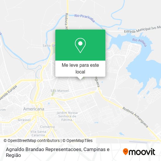 Agnaldo Brandao Representacoes mapa