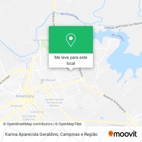 Karina Aparecida Geraldino mapa