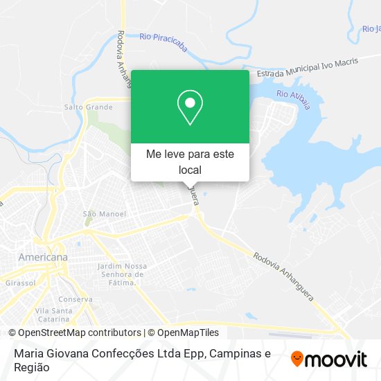 Maria Giovana Confecções Ltda Epp mapa