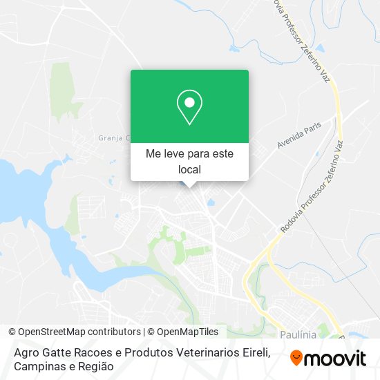 Agro Gatte Racoes e Produtos Veterinarios Eireli mapa