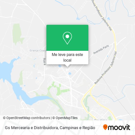 Gs Mercearia e Distribuidora mapa