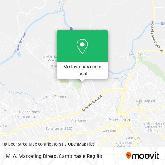 M. A. Marketing Direto mapa