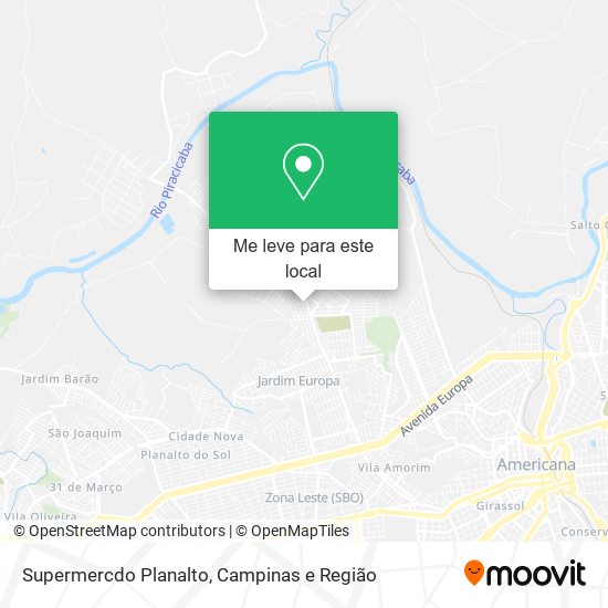 Supermercdo Planalto mapa