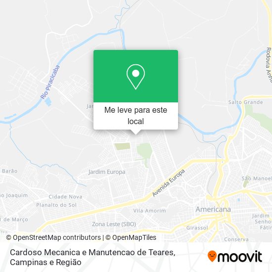 Cardoso Mecanica e Manutencao de Teares mapa