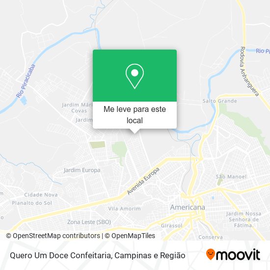 Quero Um Doce Confeitaria mapa