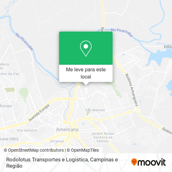 Rodolotus Transportes e Logistica mapa