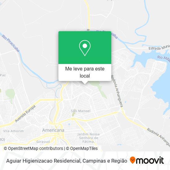 Aguiar Higienizacao Residencial mapa