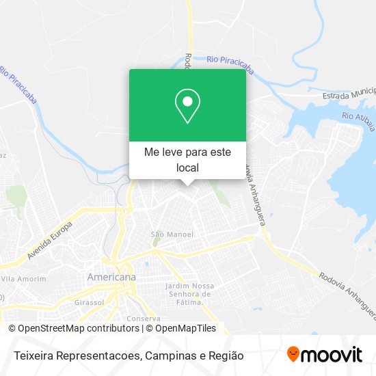 Teixeira Representacoes mapa