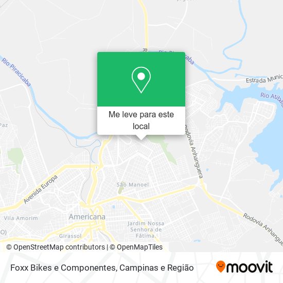 Foxx Bikes e Componentes mapa