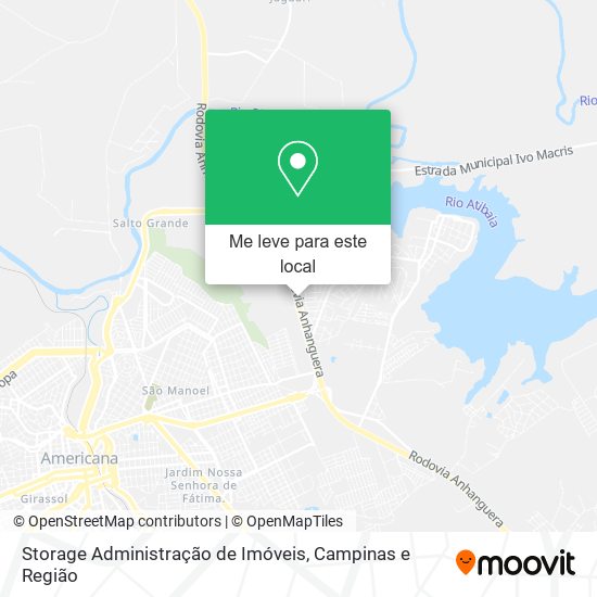 Storage Administração de Imóveis mapa