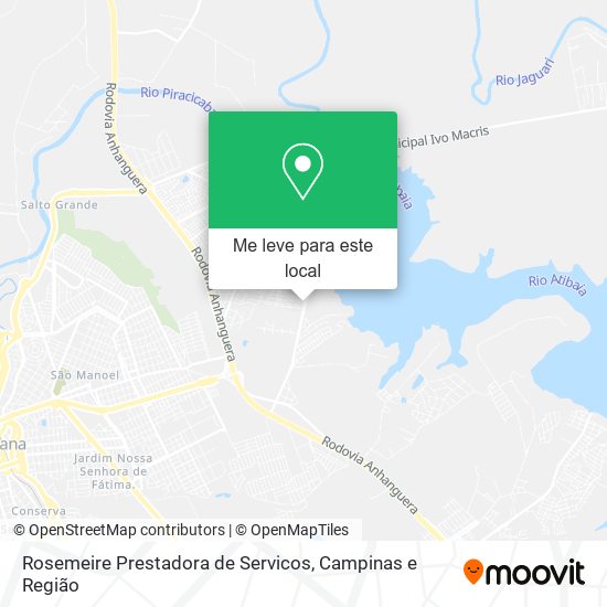 Rosemeire Prestadora de Servicos mapa