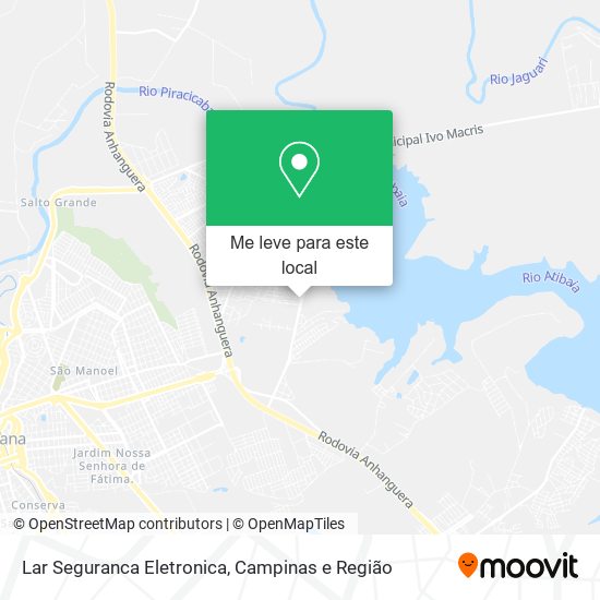 Lar Seguranca Eletronica mapa