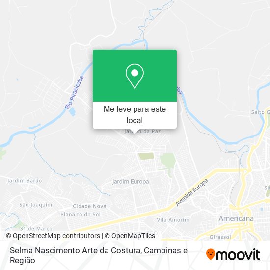 Selma Nascimento Arte da Costura mapa