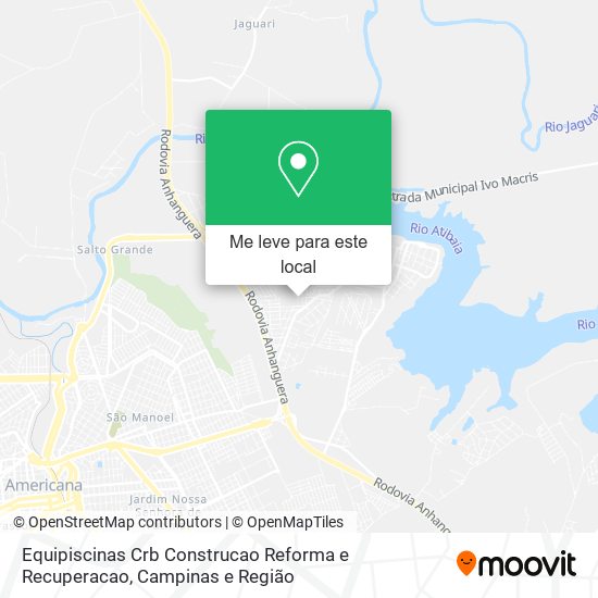 Equipiscinas Crb Construcao Reforma e Recuperacao mapa