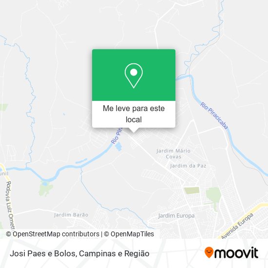 Josi Paes e Bolos mapa