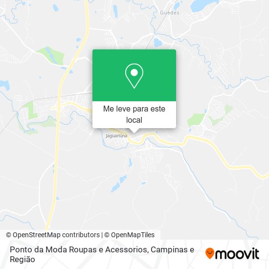 Ponto da Moda Roupas e Acessorios mapa