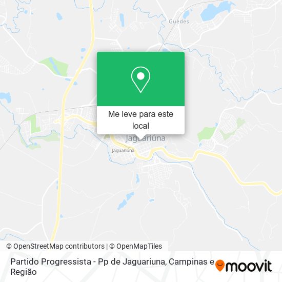 Partido Progressista - Pp de Jaguariuna mapa