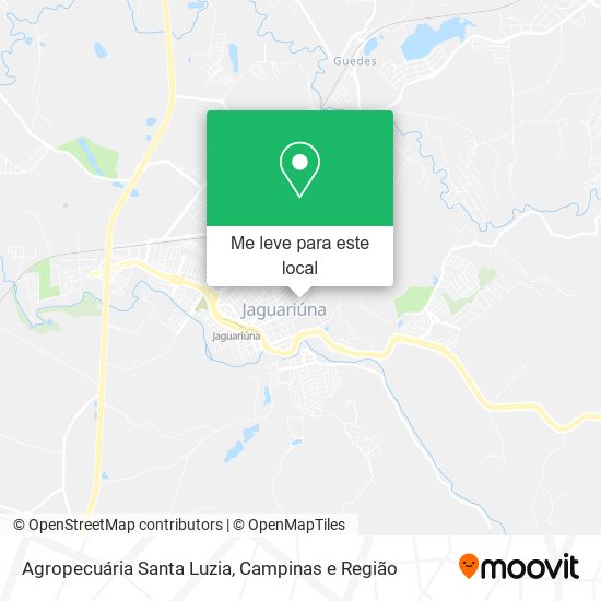 Agropecuária Santa Luzia mapa