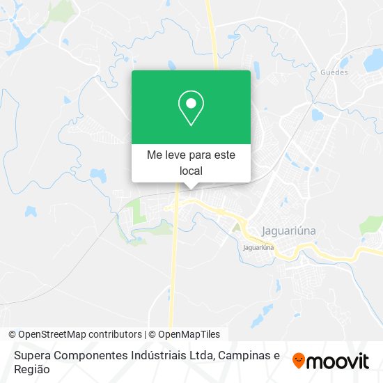 Supera Componentes Indústriais Ltda mapa