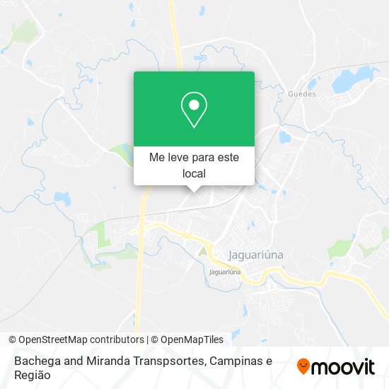 Bachega and Miranda Transpsortes mapa