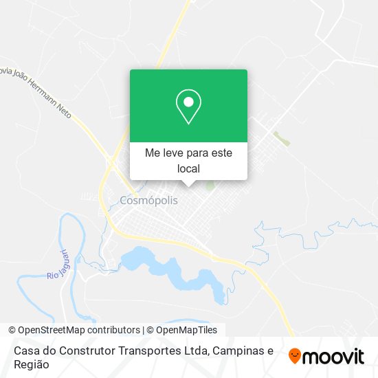 Como chegar até Casa do Construtor Transportes Ltda em Cosmópolis de Ônibus?