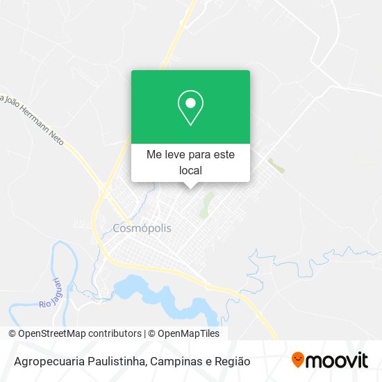 Agropecuaria Paulistinha mapa