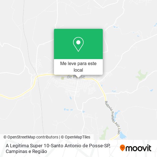 A Legitima Super 10-Santo Antonio de Posse-SP mapa