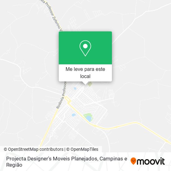 Projecta Designer's Moveis Planejados mapa