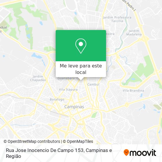 Rua Jose Inocencio De Campo 153 mapa