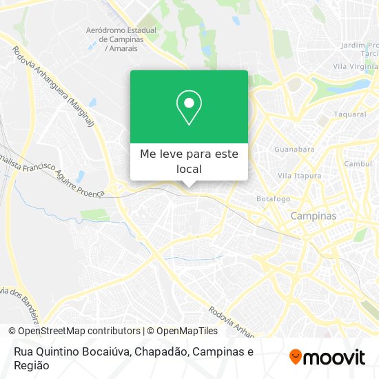 Rua Quintino Bocaiúva, Chapadão mapa