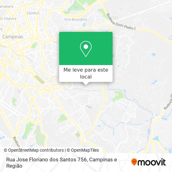 Rua Jose Floriano dos Santos 756 mapa