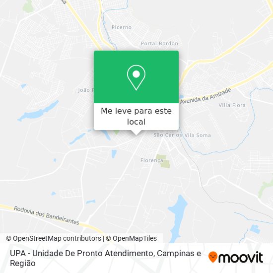 UPA - Unidade De Pronto Atendimento mapa