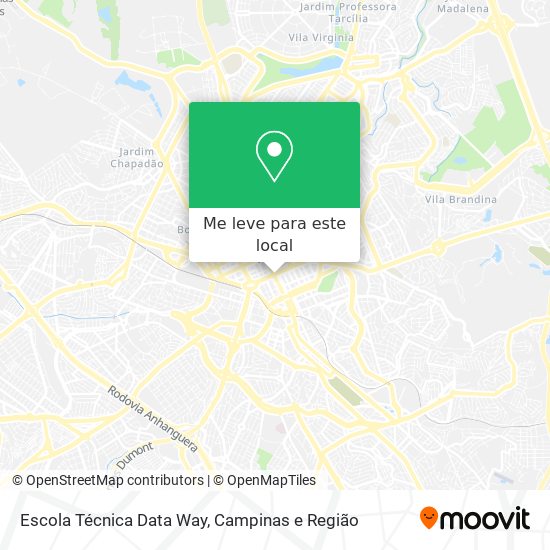 Escola Técnica Data Way mapa
