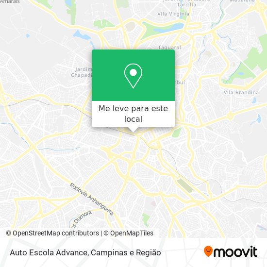 Auto Escola Advance mapa