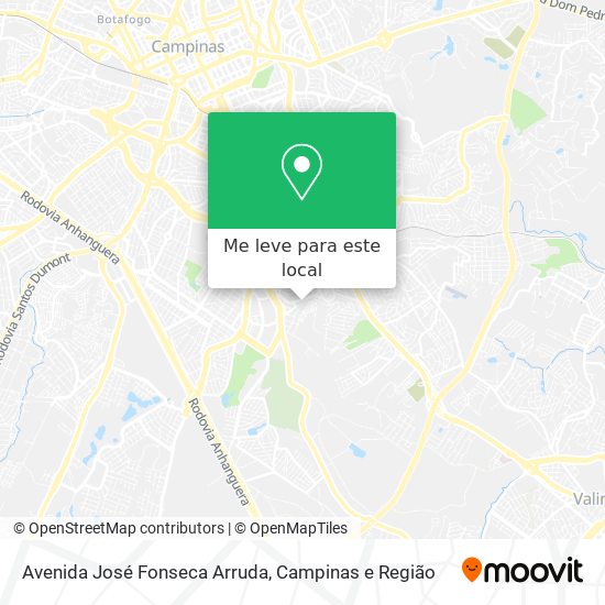 Avenida José Fonseca Arruda mapa