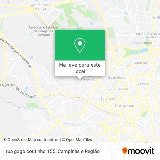 rua gago coutinho 155 mapa