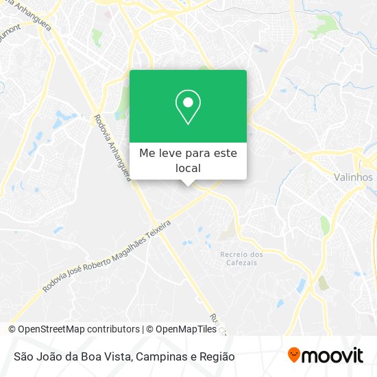 São João da Boa Vista mapa