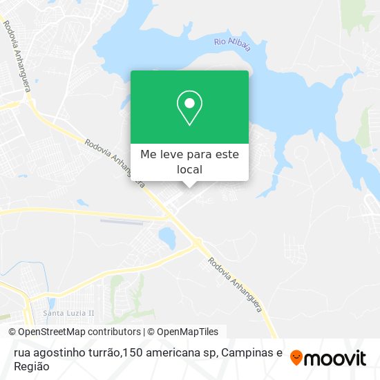 rua agostinho turrão,150 americana sp mapa