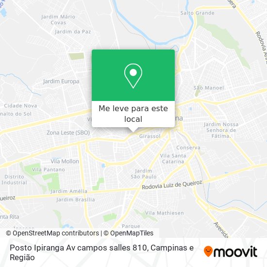 Posto Ipiranga Av campos salles 810 mapa