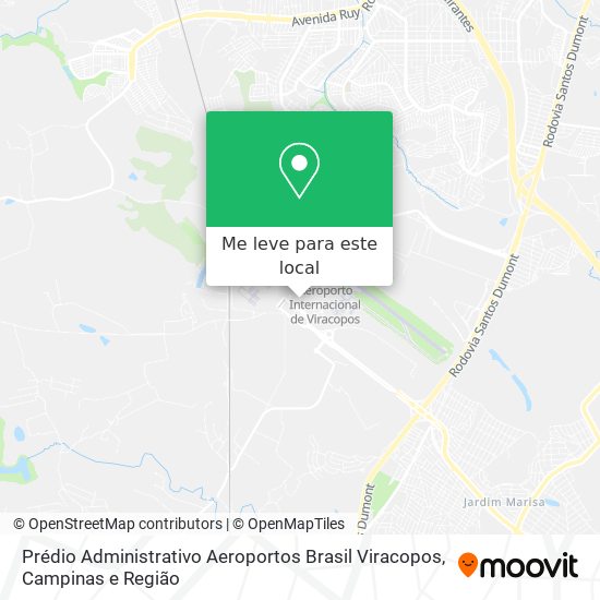 Prédio Administrativo Aeroportos Brasil Viracopos mapa