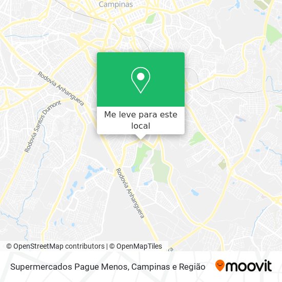 Supermercados Pague Menos mapa