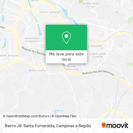 Bairro Jd. Santa Esmeralda mapa