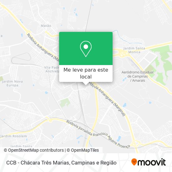 CCB - Chácara Três Marias mapa