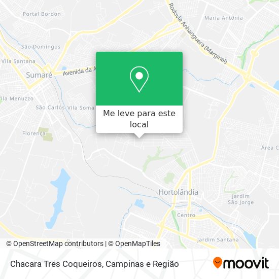 Chacara Tres Coqueiros mapa