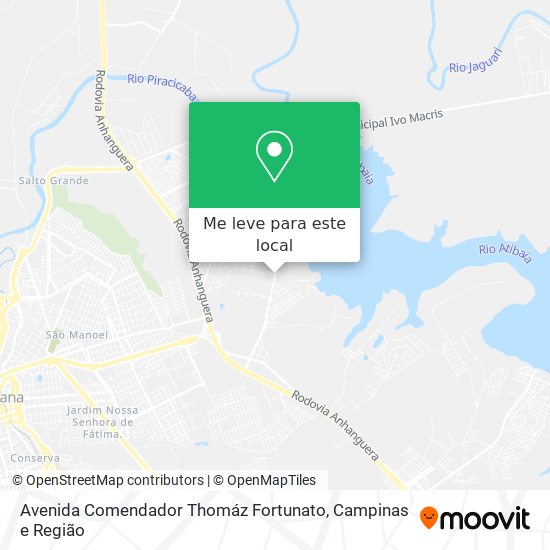 Avenida Comendador Thomáz Fortunato mapa