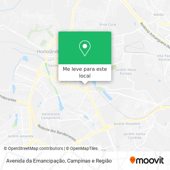 Avenida da Emancipação mapa
