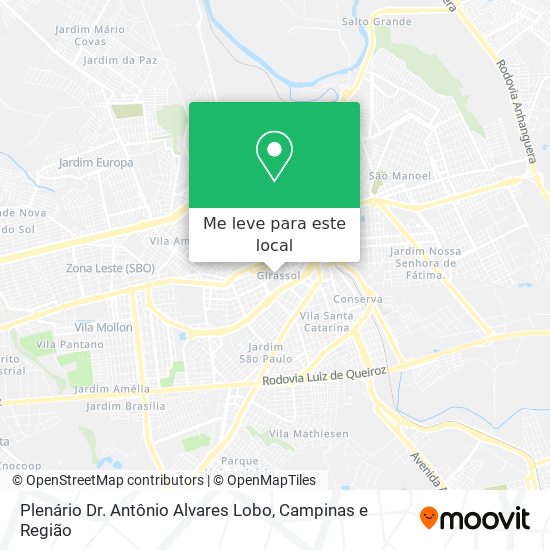 Plenário Dr. Antônio Alvares Lobo mapa