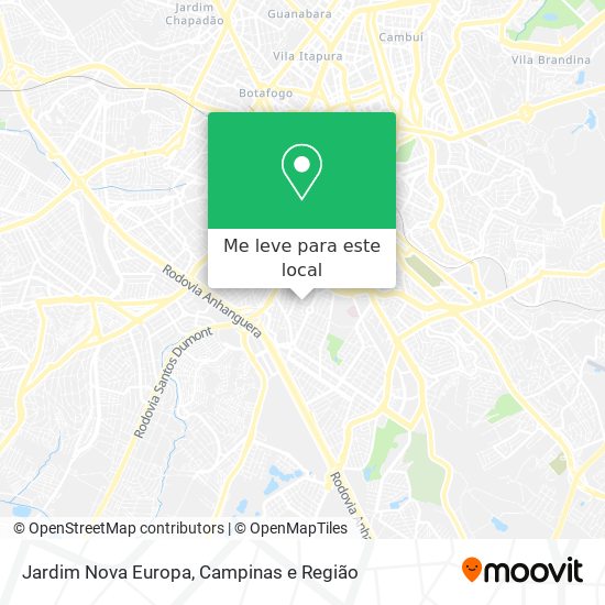 Jardim Nova Europa mapa