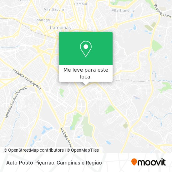 Auto Posto Piçarrao mapa